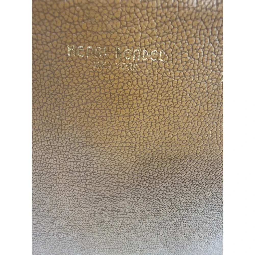 Henri Bendel Tote Bag Womens Large Tan  Studded Leather Shoulder Bag